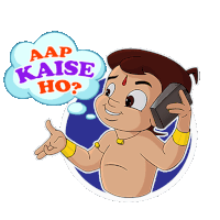 Aap Kaise Ho Chhota Bheem Sticker - Aap Kaise Ho Chhota Bheem Kaise Ho Aap Stickers