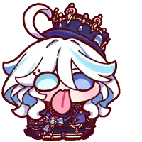 a cartoon drawing of a girl wearing a crown