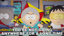 youre not going anywhere for a long time toolshed stan marsh tupperware tolkien black