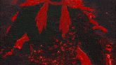 a video game character with red hair and red flames