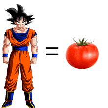 Goku Tomato GIF