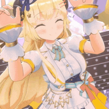 a close up of a girl making a heart shape with her hands