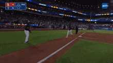 a baseball game is being played in a stadium with a scoreboard that says final