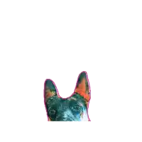 a picture of a german shepherd dog with a pink border around it