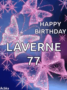 a happy birthday card for laverne 77