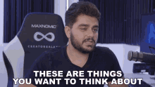 These Are Things You Want To Think About Ignace Aleya GIF - These Are Things You Want To Think About Ignace Aleya Things You Have To Think About GIFs