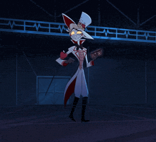 a cartoon character in a top hat holding a heart