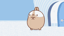 Hot Chocolate Molang GIF - Hot Chocolate Molang Thinking What To Drink GIFs