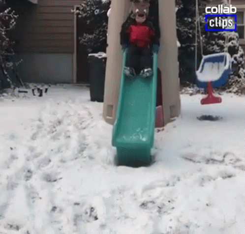 Snowslide game play gif