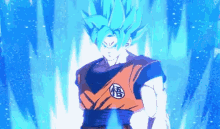 Goku Blue GIF - Goku Blue Fighter Z GIFs