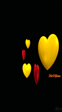 Heart Hearts GIF - Heart Hearts Yellow Heart GIFs