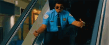 Swag Escalator GIF - Swag Escalator Security Guard GIFs
