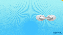 an advertisement for renpho that says unwind your mind through your eyes on it