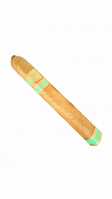 a cigar with a green stripe on it