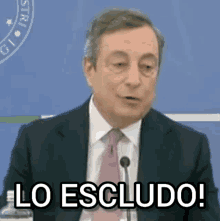 Mario Draghi Lo Escludo GIF - Mario Draghi Lo Escludo Conferenza Stampa GIFs