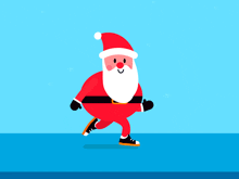 Santa Running Christmas GIF - Santa Running Santa Christmas GIFs