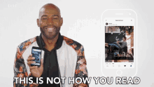 This Is Not How You Read Mobile Phone GIF - This Is Not How You Read Mobile Phone Smiling GIFs