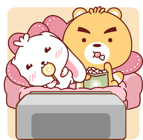 Couple Watching Tv Sticker - Couple Watching Tv Cure Stickers