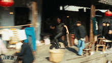 a movie poster for mission impossible 3 shows a man jumping in the air