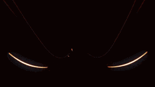 a close up of a cartoon character 's eyes with a red stripe