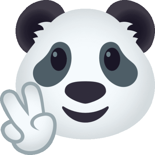 Peace Out Panda Sticker - Peace Out Panda Joypixels Stickers