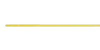 a yellow line on a white background that looks like a straw .