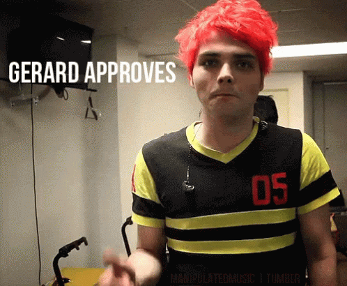 Approved Gerard Way GIF - Approved Gerard Way Mcr GIFs