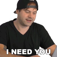 I Need You Jared Dines Sticker