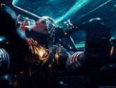 a painting of a space ship going through a wormhole with the hashtag @anunhingedme at the bottom