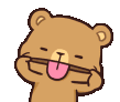 Poo Brown Bear Sticker - Poo Brown Bear Bleh Stickers