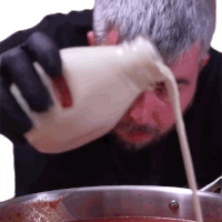 Pouring Some Milk Albert Niazhvinski Sticker