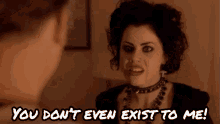 You Don'T Even Exist To Me! - Fairuza Balk In The Craft GIF - You Dont Exist Fairuza Balk Exist GIFs