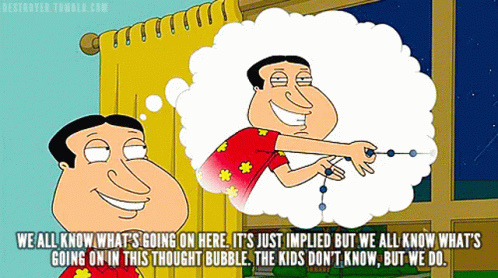 Quagmire Family Guy GIF - Quagmire Family Guy We All Know Whats Going On Here GIFs