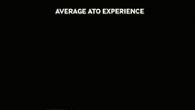 average ato experience is displayed above a train crash