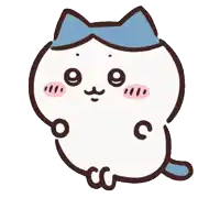 a cartoon cat with a blue bow on its head is smiling