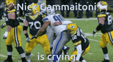 nick gammaitoni nickpackers12 is crying