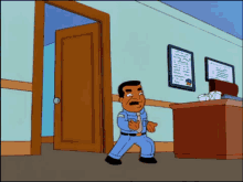 Guard GIF - The Simpsons Gary Coleman GIFs