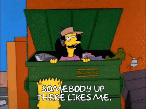 Someone Up There Likes Me GIF - The Simpsons Someone Up There Likes Me Otto - Discover & Share GIFs