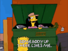The Simpsons Someone Up There Likes Me GIF