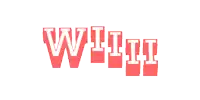 a white background with red letters that say willi