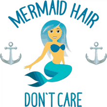 mermaid hair dont care mermaid life joypixels my mermaid hair i dont care