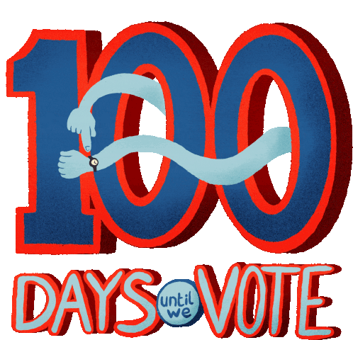 100days Until We Vote Calendar Sticker - 100days Until We Vote Calendar Election Day Stickers