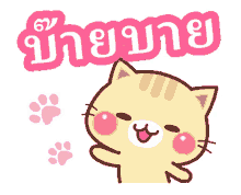 cat cat sticker line sticker cute cat paw prints