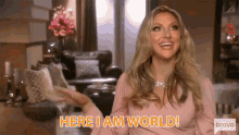 Here I Am World Happy GIF - Here I Am World Happy Excited GIFs