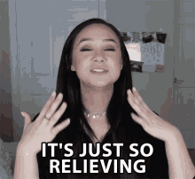 Its Just So Relieving Soothing GIF - Its Just So Relieving Soothing Weight Off My Shoulders GIFs