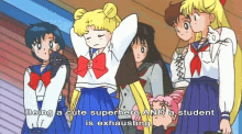Sailor Moon Exhausted GIF - Sailor Moon Exhausted Mercury GIFs