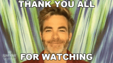Thank You All For Watching Chris Pine GIF - Thank You All For Watching Chris Pine Dc Fandome GIFs