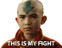 This Is My Fight Aang Sticker - This Is My Fight Aang Prince Zuko Stickers