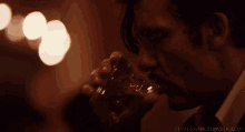 Clive Owen Drinking GIF