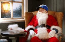 Santa Window Santa GIF - Santa Window Santa Window GIFs
